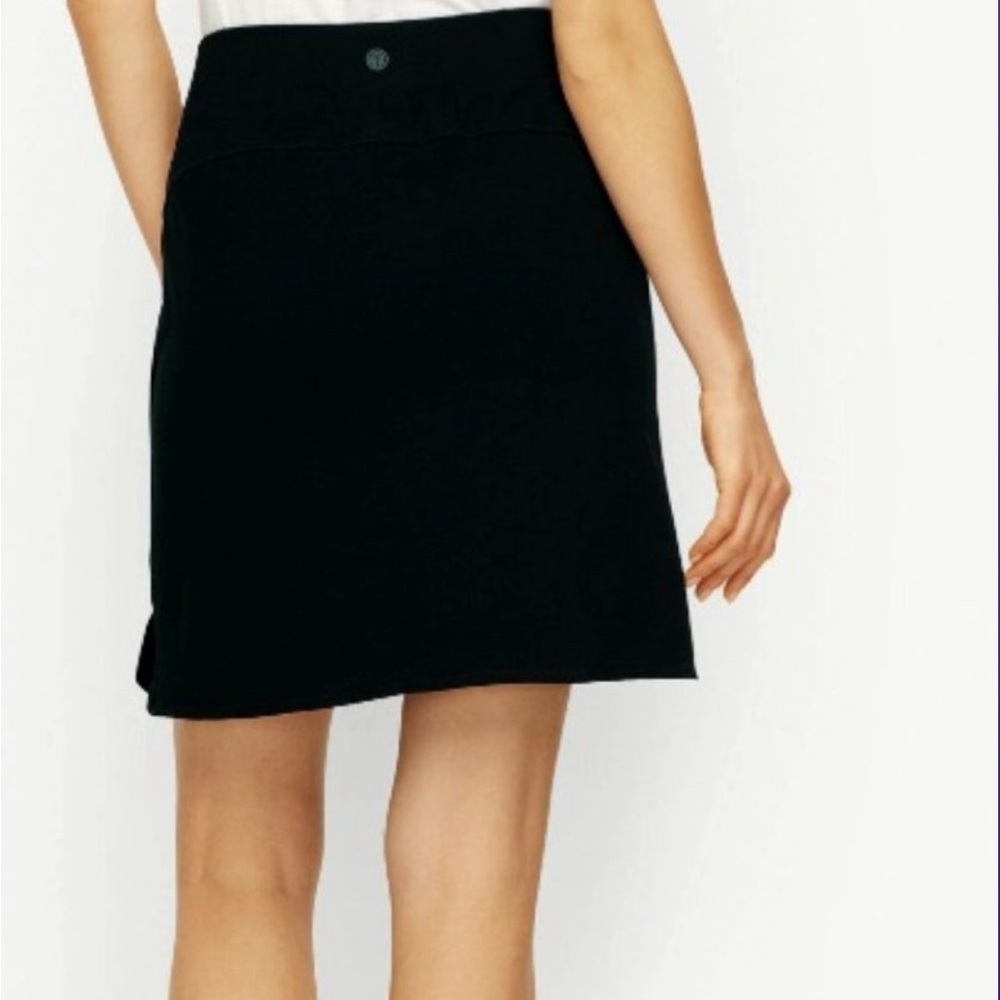 Talbots Black Elastic Waist Zipper Pockets Skort Activewear Women’s Size 16 NWT - Picture 3 of 10